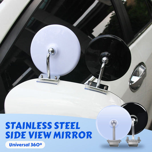Universal 360° Stainless Steel Side View Mirror