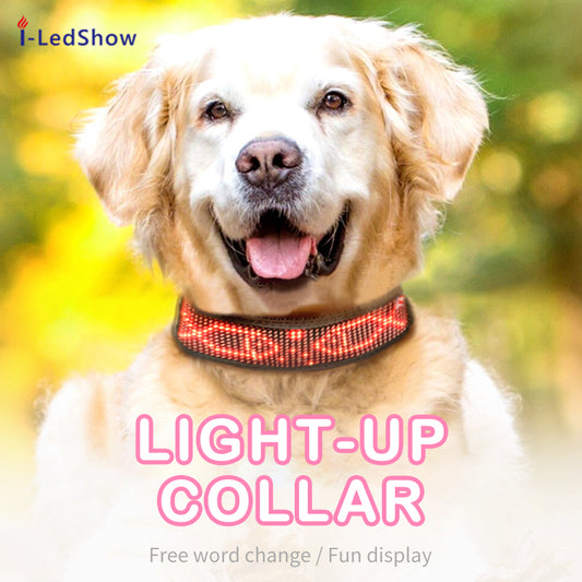 LED pet collar, rechargeable, anti-lost