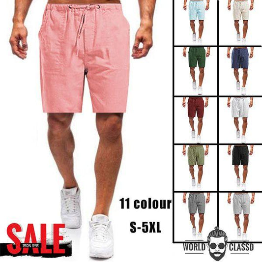 🔥Hot Sale🔥Men's linen loose casual shorts