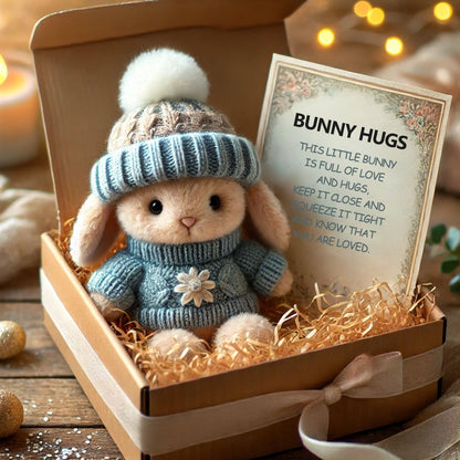 🔥Last Day: BUY 3 GET 1 FREE - Handmade🐇Mini Bunny Hug Cute Easter Gift🎁