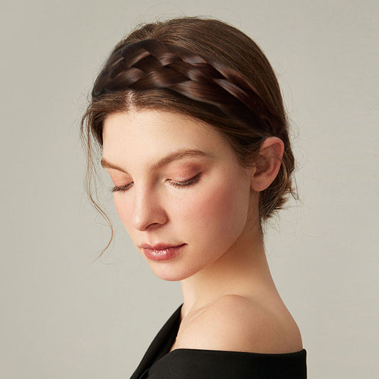 Hand-woven braid headband