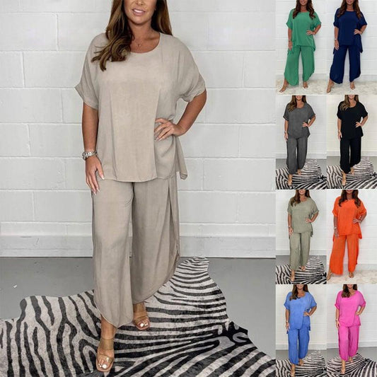 Hot Sale 12% OFF💖Floaty 2 Piece Sleeved Trouser Set