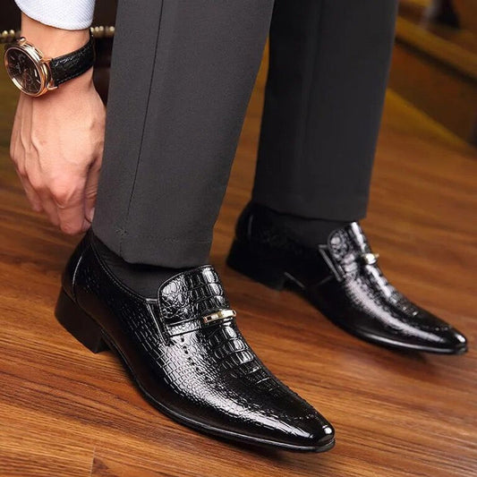 Timeless Elegance: Premium Crocodile Leather Shoes for Men