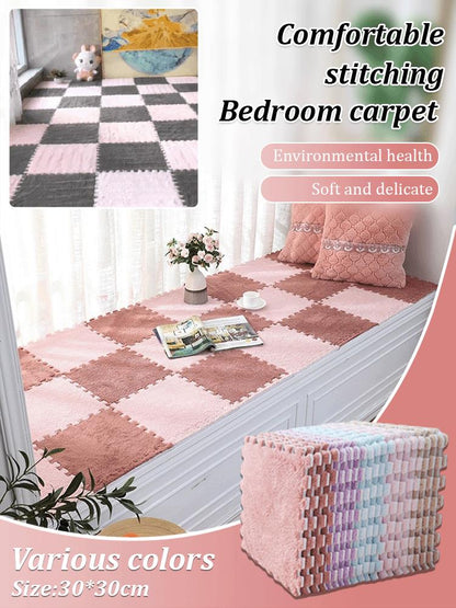 Patchwork Cozy Bedroom Rug