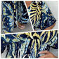 BUY 2 FREE SHIPPING💐Women's Summer Fashion Leaf Print Plus Size Bodysuit with Elastic Waist