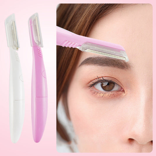 Precision Manual Eyebrow Trimmer with Light