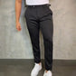 👖 Men's Slim Casual Pants – Adjustable Waist, Pockets for All