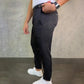 👖 Men's Slim Casual Pants – Adjustable Waist, Pockets for All