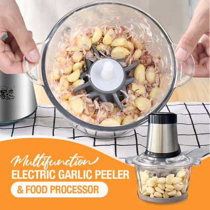 ⚡Limited Time 45% OFF + ✈️ Free Shipping – Multifunction Electric Garlic Peeler & Food Processor