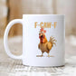 🔥LAST DAY SALE 50% OFF!!🏆Flash Sale⚡ 50K+ SOLD! Almost Gone-💥F-Caw-F Funny Chicken Mug
