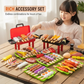 Kids Realistic BBQ Grill Playset with Food