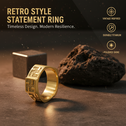 🔥Retro Style Statement Ring