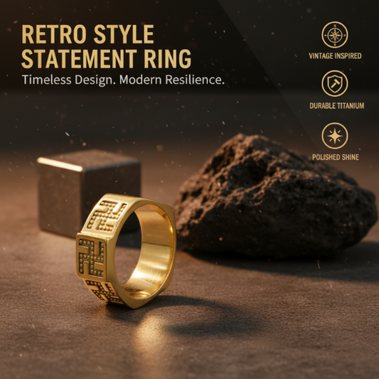 🔥Retro Style Statement Ring