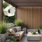 Modern House-Shaped Hanging Bird Feeder