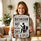 Vintage Tin Sign, This Is a Bathroom Not an Internet Cafe & Split Sign, Wall Art Decor for Home Farmhouse Washroom Bathroom Toilet, Vintage Metal Sign