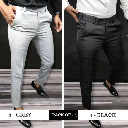 🔥Limited Time Offer🔥Solid Color Slim Fit Formal Pants