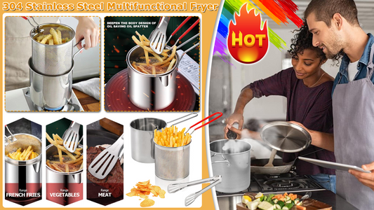 🎁Hot Sale 49% OFF⏳304 Stainless Steel Multifuntional Fryer